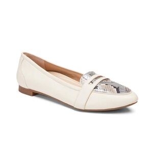 Women's Vionic Savannah Penny Loafer — Cream Boa Metallic